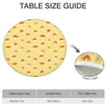 thumbnail image 3 of Round Fitted Tablecloth with Elastic Edge, Waterproof Vinyl Featuring Magical Forest Mushrooms and Boho Mushroom Designs, Backed Non-Slip Table Cover Fits 44-50 Inch Round Tables, 3 of 4