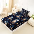 thumbnail image 4 of Erosebridal 3D Cartoon Animals Owl Twin Sheet Sets,Cute Stars Print Bedding For Boys Teens 3pcs, 4 of 6