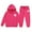 1-Hot Pink840, variant on WOYY Girls Outfits Casual Letter Print Hoodie Pants Comfy Sweat Suit Kids Clothing Sets, Sizes 2-13
