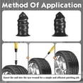 thumbnail image 4 of Kit de Réparation de Crevaison de Pneu 10 Pcs, Bandes en Caoutchouc, Bande de Réparation d'Urgence, Kit de Réparation de Pneu Tubeless, Kit de Réparation de Pneu pour Crevaison de Voiture, 4 of 5