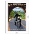 thumbnail image 5 of Art.com Motorcycle and Tunnel - Blue Ridge Parkway Art Print by Lantern Press, White Frame Wall Art, 21" x 29", 5 of 5