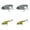 2A,2B, variant on 2 Pcs Metal VIB Blade Bait Fishing Lures 3D Red Eyes Hard Adjustable Action Spoon Lures for Bass Trout Walleye Blackfish Saltwater Freshwater Ice Fishing Gear, 1.92"