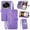 Purple, variant on Phone Case for OPPO Realme 13 Pro 5G / Realme 13 Pro Plus 5G, Shockproof PU Leather Wallet Case with Card Slots Anti-Scratch Stand Magnetic Flip Zipper Pocket Cover, Brown