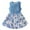 Blue, variant on Fashion Clothes for Girls 2 to 7 Years Old Children's Summer Outfit Denim Patchwork Printed Vest Dress School