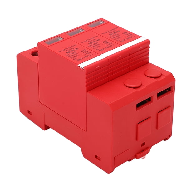 Dispositivo De Protección Contra Sobretensiones, 20KA PC Shell DC PV Protector Contra Sobretensiones Indicador De Trabajo Anticorrosión Retardante De Llama 1000V Para Oficina ANGGREK Otros