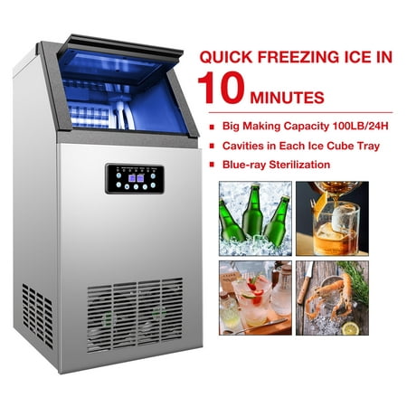 4X9 pcs Built-in Portable Auto Commercial Ice Maker for Restaurant Bar (Best Ice Machine For Bar)