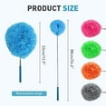 thumbnail image 2 of Washable Ceiling Fan Cleaner Duster, Ceiling Fan Duster with Extension Pole, Multi-Surface Microfiber Duster for Home Cleaning, Portable Dusting Brush for Living Room Office Use (Gray), 2 of 6