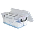 thumbnail image 6 of Simplify 1.75LT Plastic Stackable Storage Bin in Clear, 6 of 9