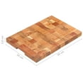 thumbnail image 2 of vidaXL 1 Piece Solid Acacia Wood Cutting Board with Block Design, 2 of 11