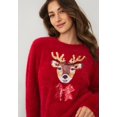 thumbnail image 3 of Ellos Plus Size Embellished Eyelash Pullover Sweater, 3 of 4