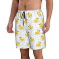 thumbnail image 2 of Pofeuu Yellow Rubber Duck Prin Men's Swim Trunks Quick Dry Bathing Suit Swimming Board Shorts Mesh Lining Beach Swimwear-3X-Large, 2 of 6