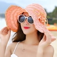 thumbnail image 2 of CNKOO Sun Hat Flower Foldable Spring Summer UV Protection Wide Brim Cap for Traveling, 2 of 10