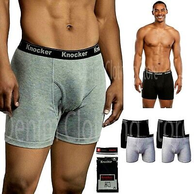 

Lot of 4 Pack Men Boxer Briefs 100% Cotton Stretch Trunks Shorts Underwear S~3XL