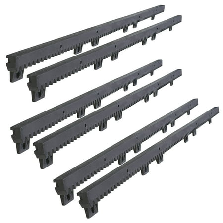 ALEKO Set of 6 Fiberglass Reinforced Nylon Gear Rack for Gate Opener