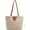 Beige, variant on Kukuzhu Straw Bag for Women, Summer Straw Handbags and Purse Woven Shoulder Bag Beach Tote Bag for Vacation