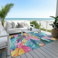 thumbnail image 6 of Addison Rugs Chantille Indoor/Outdoor Transitional Floral Sky Washable Rectangle Rug, 10' x 14', 6 of 6