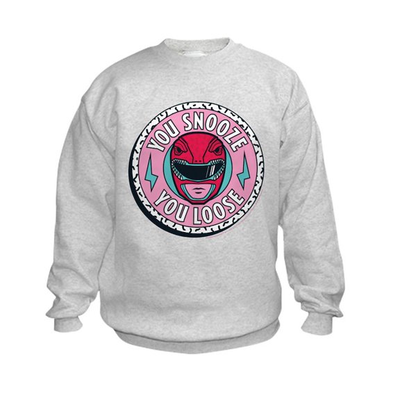 CafePress - Power Rangers You Snooze - Kids Sweatshirt, Youth Crew Neck Sweatshirt