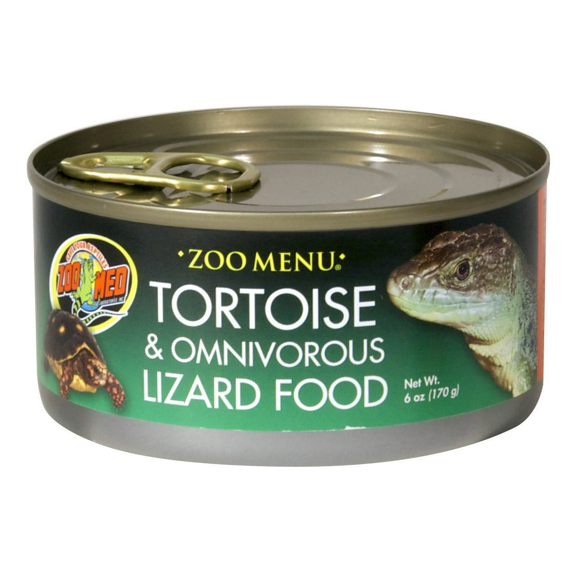 Zoo Med Zoo Menu Tortoise and Omnivorous Lizard Food [Reptile Tortoise Food, Reptile Supplies] 6 oz