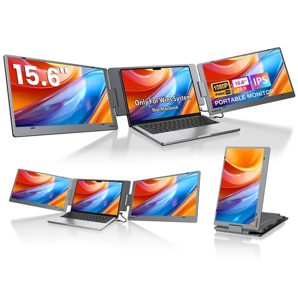 Extensor de pantalla para laptop KYY X90E de 15,6" FHD IPS con doble USB-C