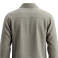 thumbnail image 5 of Stamzod Men's Dress Shirts Solid Collared Long Sleeve Shirt Business Casual Work Button Up Shirt with Pockets Gray 01 L, 5 of 5