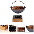 thumbnail image 4 of MasteelfCA Pot à Ragoût en Fer pour Cuisine, Pot Chaud Japonais avec Fourneau, 4 of 8