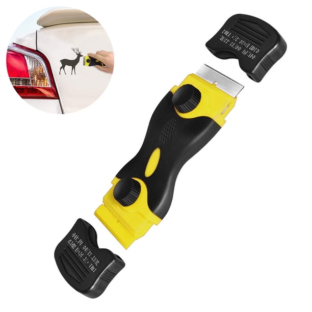 Película de doble propósito, herramienta de película para coche, espátula pequeña, cuchillo de limpieza, raspador, limpieza de vidrio, plástico, además de pegamento Xemadio 2035447-1