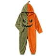 thumbnail image 2 of Ruyelune Green Funny Onsies Halloween Costume Plush Fleece Hooded Funny Cozy Pajamas Jumpsuit Thickened Casual Loungewear Outfits L, 2 of 4