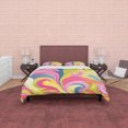 thumbnail image 4 of Ropa de Cama Boho de Colores Brillantes Funda Nórdica Juego de Dormitorio Bohemio, Rosa, 4 of 6
