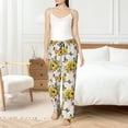 thumbnail image 4 of Sikiie Bird Sunflowers Women’s Ultra-Soft Comfy Lounge Pants Sleepwear Comfy Lounge Pants Drawstring Sleep Bottoms with PocketsLarge, 4 of 6