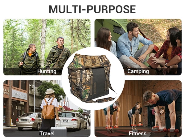 WTVIDAS Hunting Wader Bag，Large Camouflage Scent Control Bag, Waterproof Smell Proof Bag for Hunting Clothes & Accessories