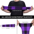 thumbnail image 4 of Goofa Purple Buffalo Plaid Pattern UV Sun Protection Arm Sleeves, UPF 50 Sports Cooling Arm Compression Sleeves for Men Women Teenager, 4 of 8