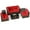 Mix Brown+Red, variant on Costway 7 PCS Patio Furniture Set 40,000 BTU Gas Fire Pit Table Propane Tank Cover Table Mix Brown + Black