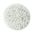 thumbnail image 1 of 500 Pcs Perles Rondes en ABS 6mm pour Bijoux DIY - Blanc, 1 of 6