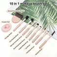 thumbnail image 2 of Unique Bargains Makeup Brush Set Foundation Concealers Brushes Makeup Brushes Professional Cosmetics Tool Kit for Blending Rose Gold Tone 10 Pcs, 2 of 6