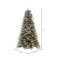 thumbnail image 3 of Vickerman 7.5' x 56" Frosted Douglas Fir Artificial Pre-Lit Christmas Tree, Warm White 3mm LED Lights., 3 of 6