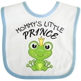 thumbnail image 3 of Inktastic Mommy's Little Prince Cute Frog Boys Baby Bib, 3 of 4