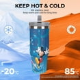thumbnail image 4 of YIXIGGC30 Oz Mignon Dessin Animé Mickey Mouse Gobelet avec Couvercle à Paille Rabattable Poignée Supérieure, Tasse de Voyage en Acier Inoxydable Isolée sous Vide pour Voiture, Cadeau de Saint-Valentin Halloween Anniversaire Noël JU223-738, 4 of 8