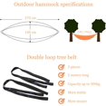 thumbnail image 4 of Lightweight Outdoor Travel Hammocks, Large Size Portable Nylon Hammock with 2 Tree Straps, 4 of 5