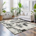 thumbnail image 3 of Large Area Rugs 8'x10', Nautical Lighthouse Carpet Runner Indoor Outdoor Rugs Home Decor Aesthetic, Farmhouse Retro Ocean Ship Map Non Slip Mats Washable Accent Rug for Living Room Bedroom, 3 of 8
