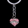 thumbnail image 4 of 15xPink Crystal Rhinestone Corazón Colgante Llavero Llavero Llavero - Maestro Sunnimix Llavero dividido, 4 of 7