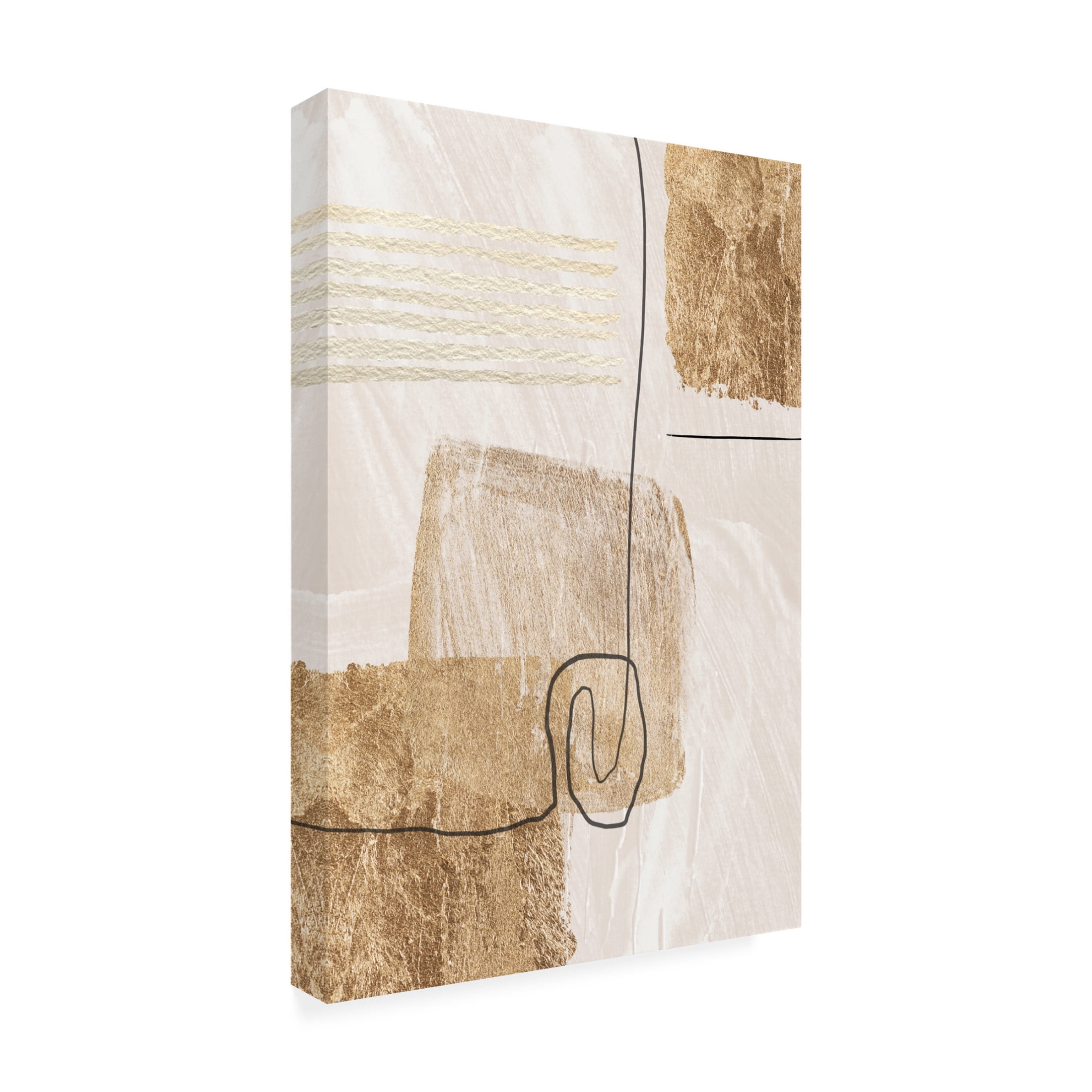 Trademark Fine Art Sally Ann Moss Aesthetic Gold 1 Canvas Wall Art