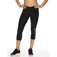 thumbnail image 3 of Reebok Womens Branded Capri Compression Athletic Pants, Black, Small, 3 of 5