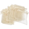 thumbnail image 3 of unbranded 100Ud Bolsas De Malla Pequeñas Color Beige Con Cordón Para Almacenar Joyería Y Dulces, 3 of 8