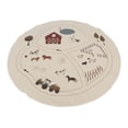 thumbnail image 2 of Alfombra de gateo para bebés, de lona suave, antideslizante, plegable, portátil, redonda, para dormitorio infantil, sala de juegos, 2 of 15