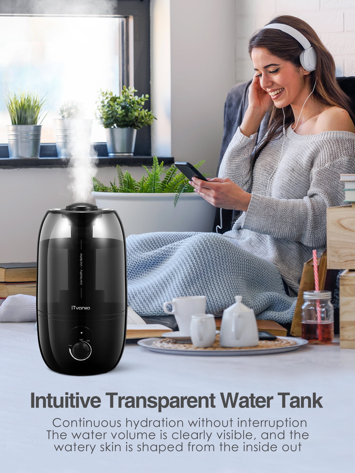 FOHERE Cool Mist Humidifier