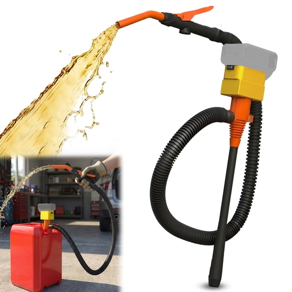 Cordless Fuel Transfer Pump with Auto-Stop, 3.2 GPM Flow Portable Fuel Pump