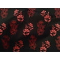 thumbnail image 4 of oneOone Cotton Cambric Black Fabric Floral Block Craft Projects Decor Fabric Printed By The Yard 56 Inch Wide, 4 of 4