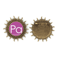 thumbnail image 1 of Período de la tabla química elementos actínidos PROTACTINIUM pa Pin de gancho de metal vintage con forma de sol Unbranded M, 1 of 3