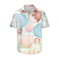 thumbnail image 5 of Camisas hawaianas divertidas de Pascua 2024 para hombres, camisas con botones con estampado de huevos de conejo, camisas casuales de verano para fiestas en la playa, blusas para hombres, 5 of 5