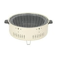 thumbnail image 3 of Portable Charcoal Grill Round Fire Tabletop Stove for Picnic BBQ Cooking, 3 of 9